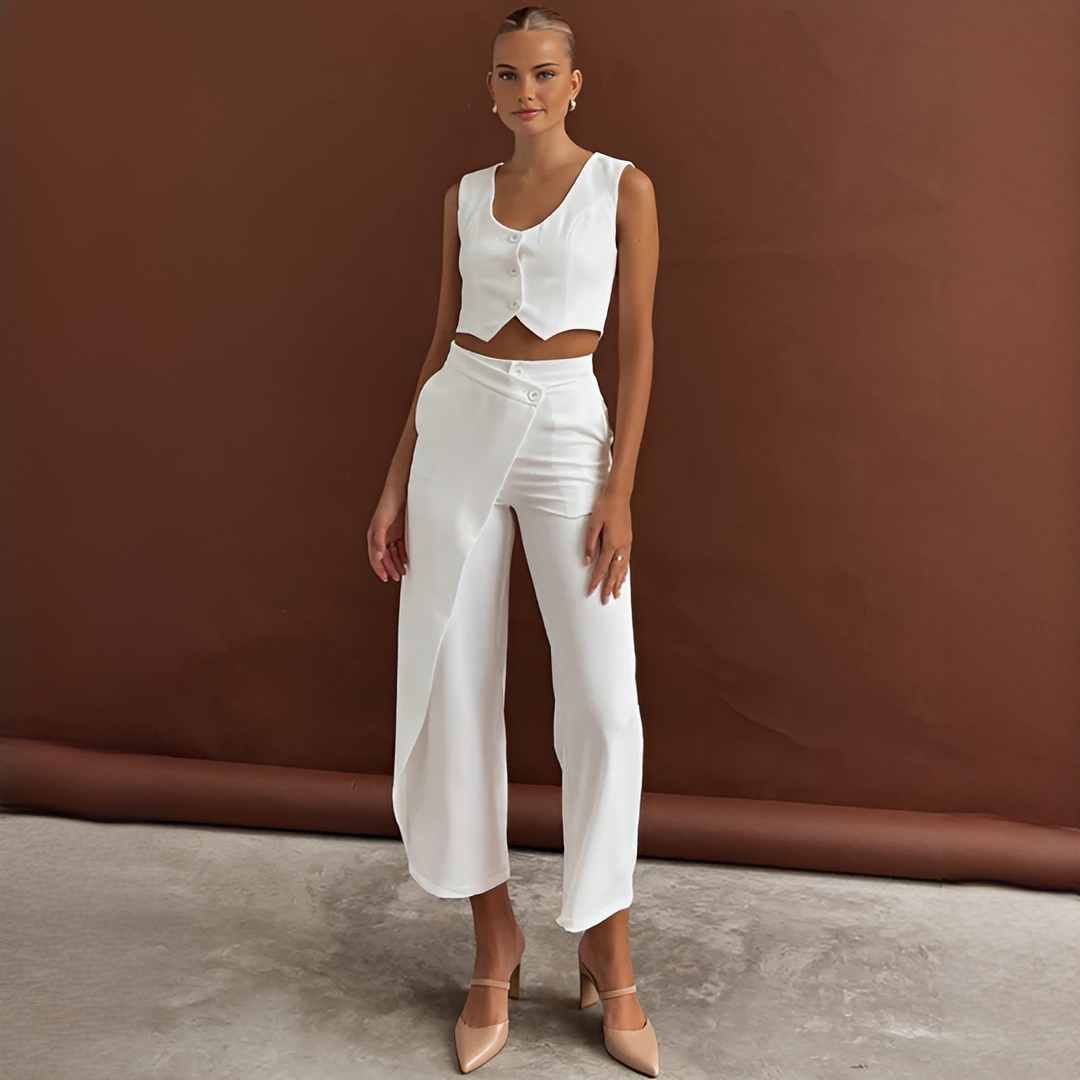 Agnes - Set Gilet et Pantalon à la Mode
