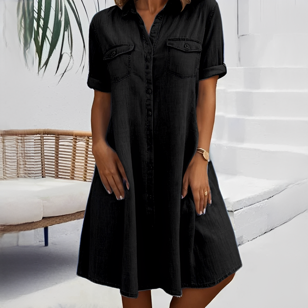 Naomi - Petite robe décontractée avec boutons