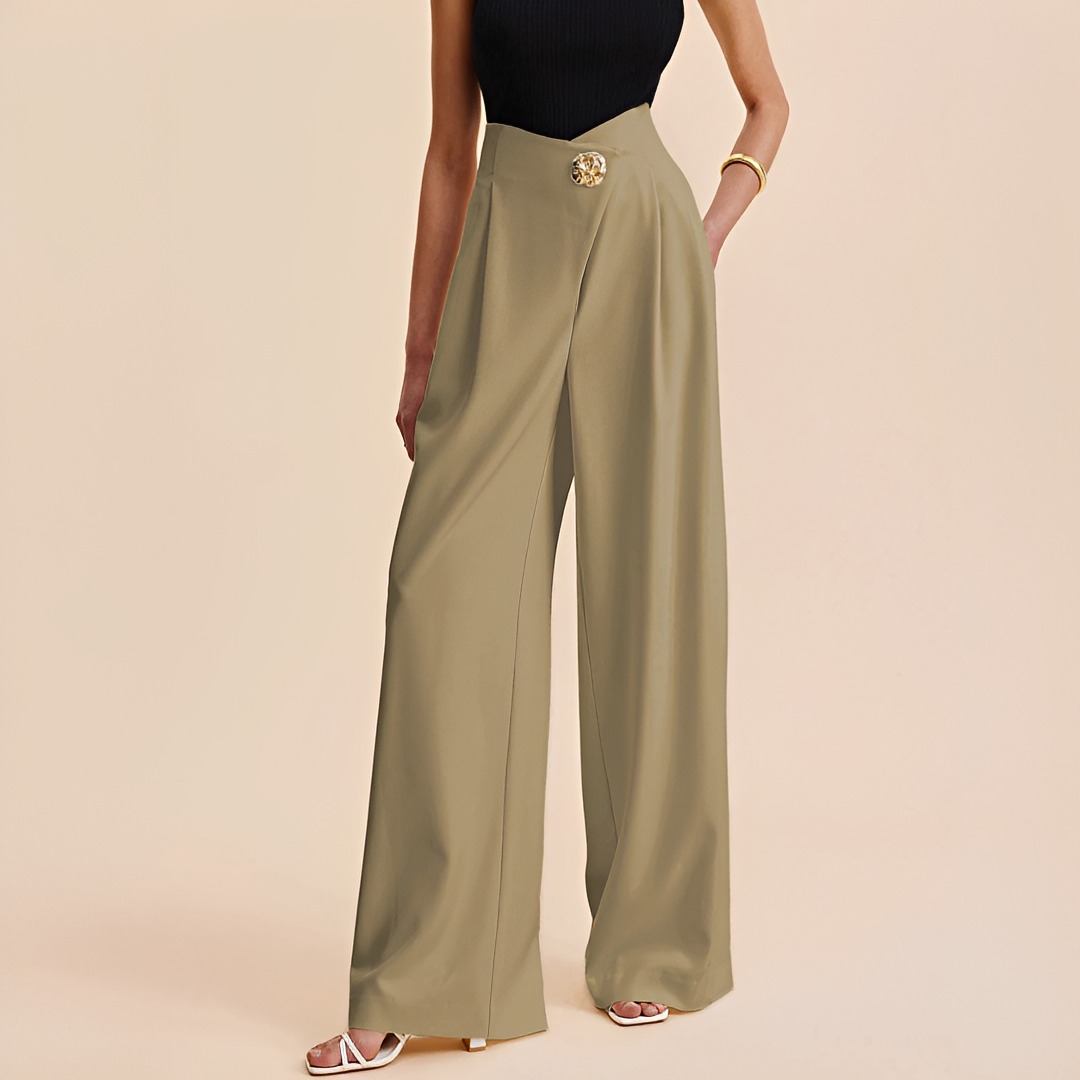 Joyce - Pantalon ample taille haute