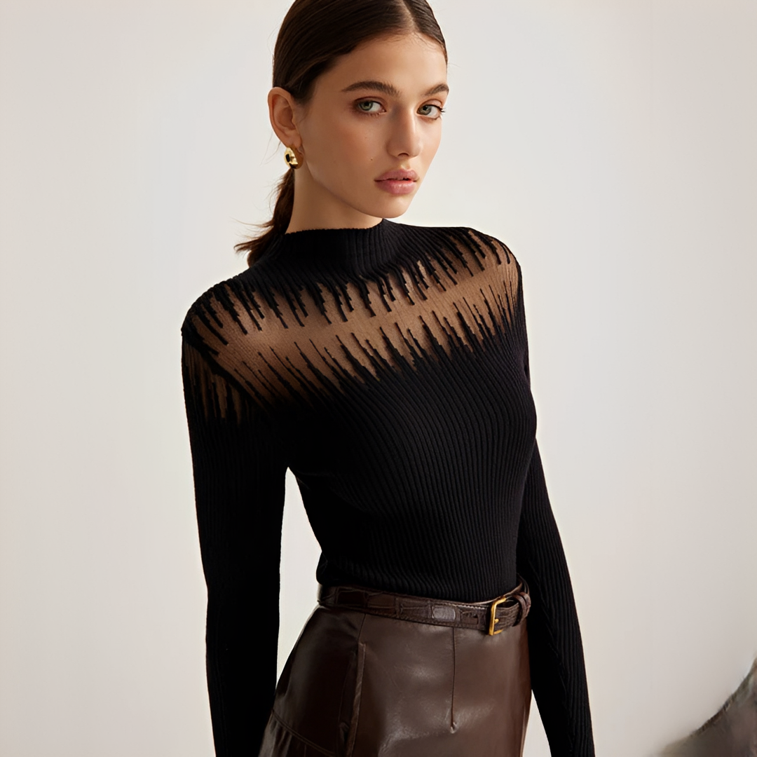 Tania - Blouse Élégante à Manches Longues
