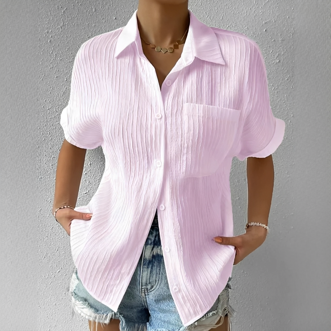 Jaime - Blouse Décontractée à Manches Courtes