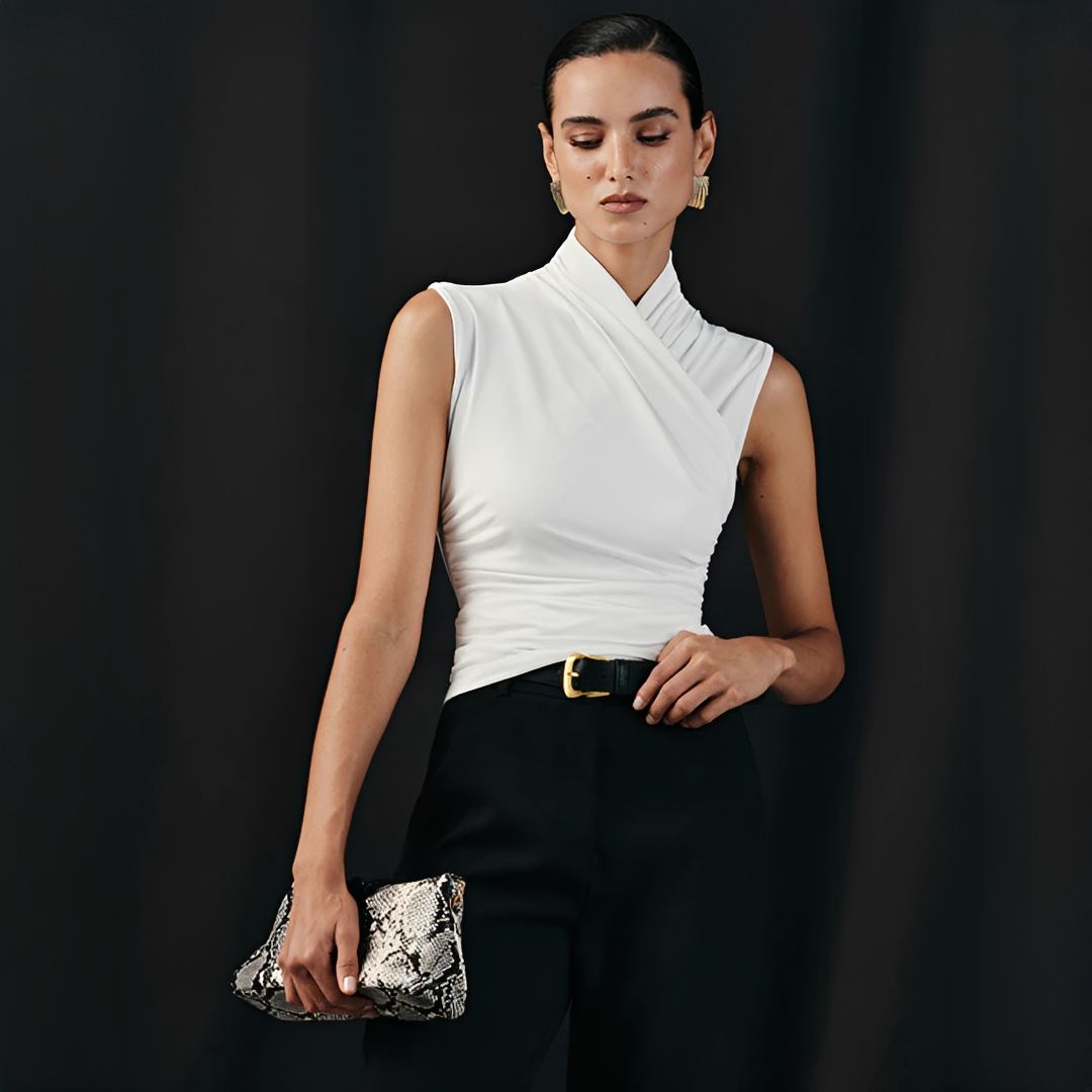 Mireya - Haut Chic à Col Croisé