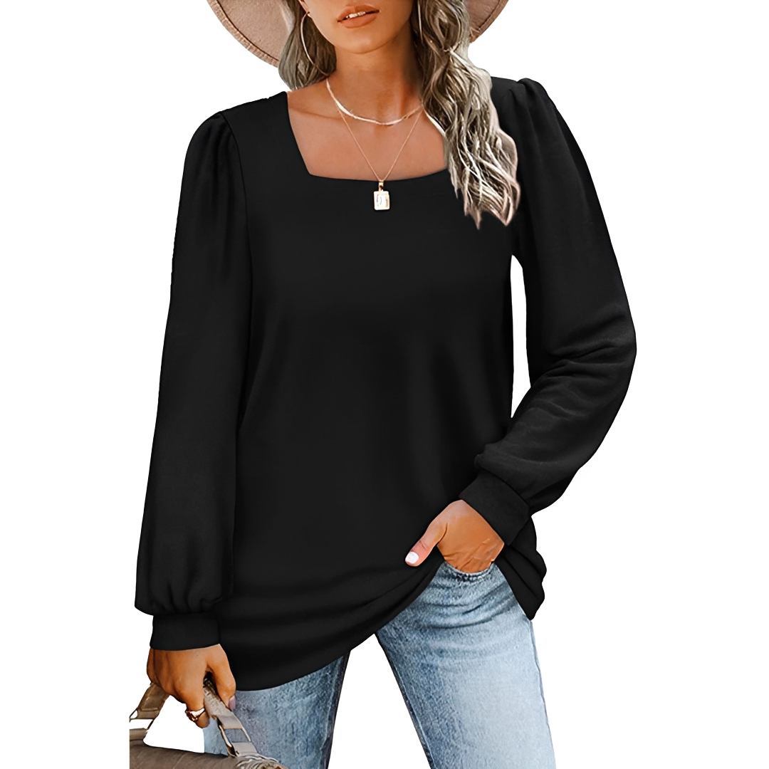 Jaylin - Élégante chemise à col carré