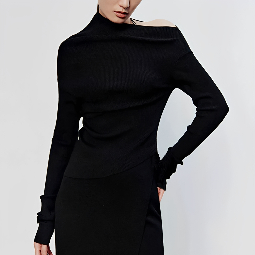 Larissa - Top Long à Coupe Asymétrique