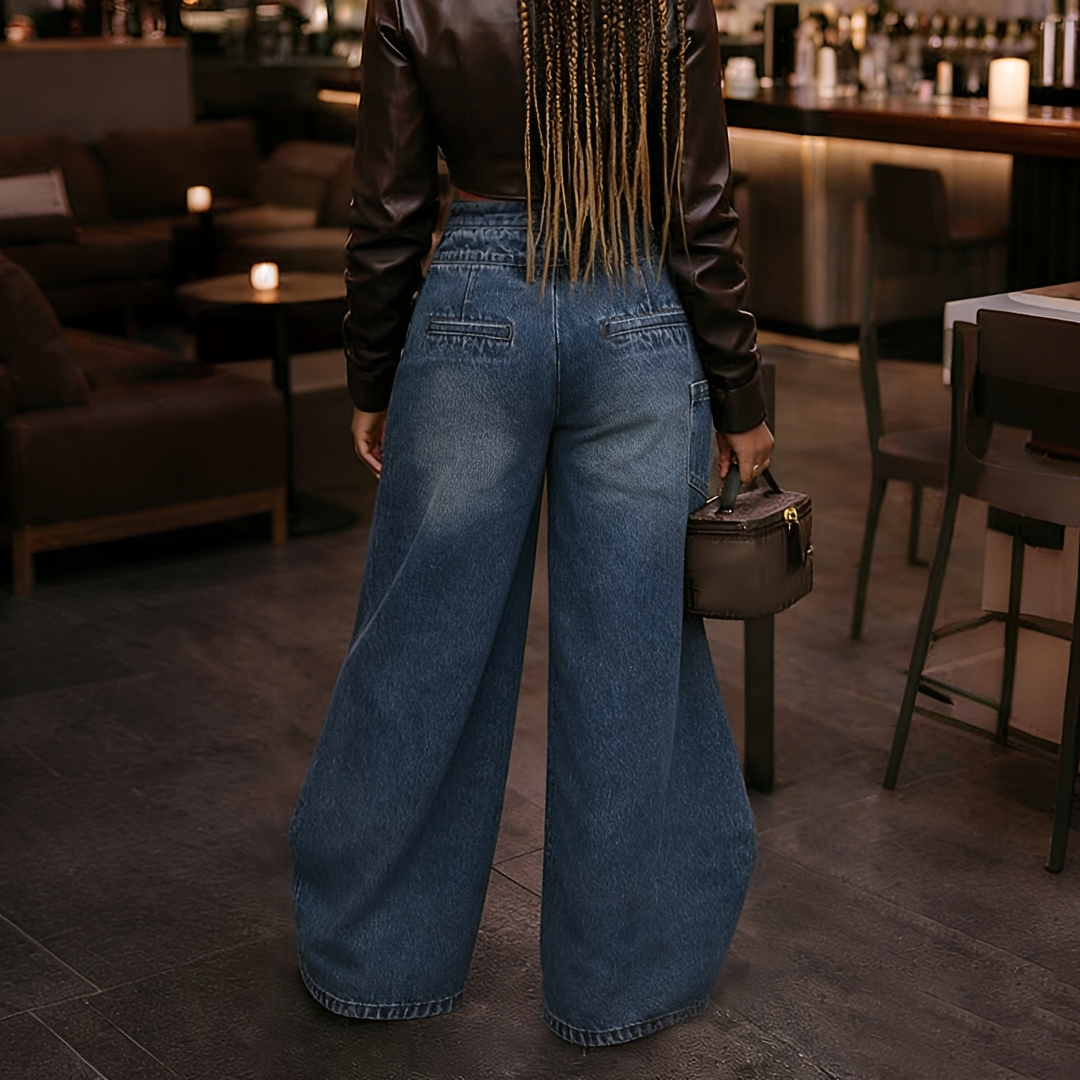 Cheska - Pantalon Chic à Devant Croisé