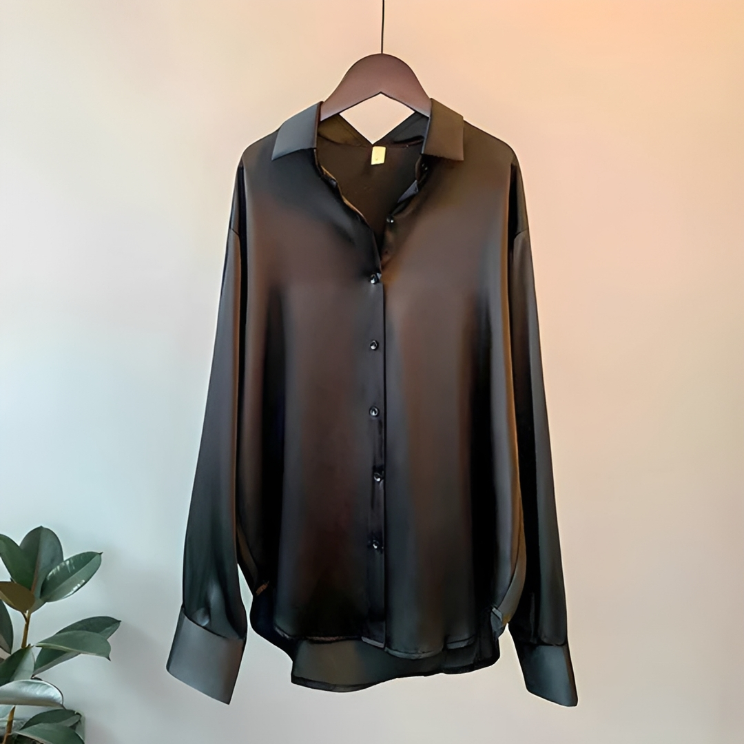 Zaniyah - Chemise brillante à manches longues