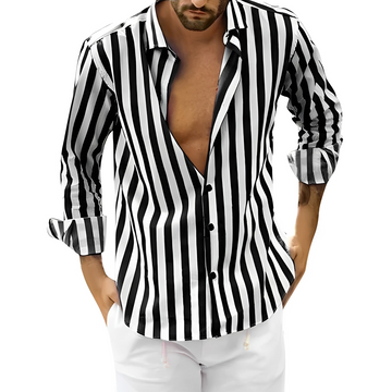 Roldan - Chemise d'été homme à rayures