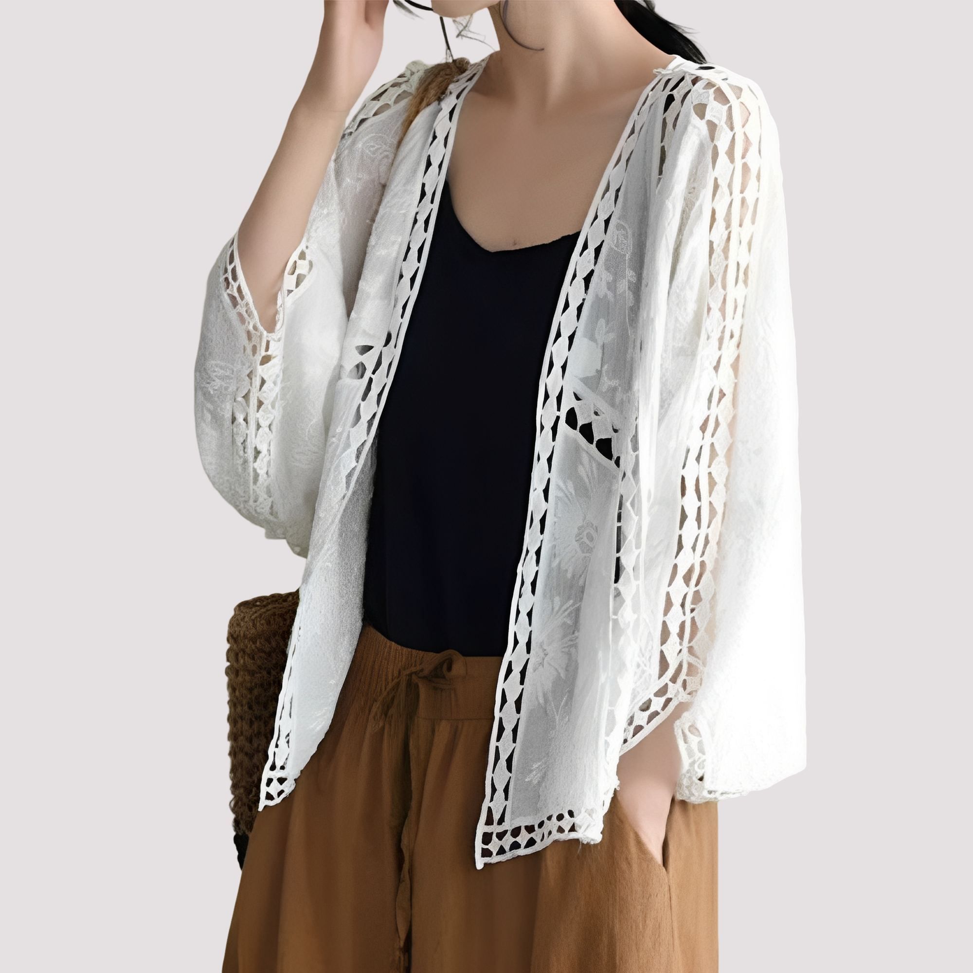 Connie - Cardigans branchés avec découpes pour femmes