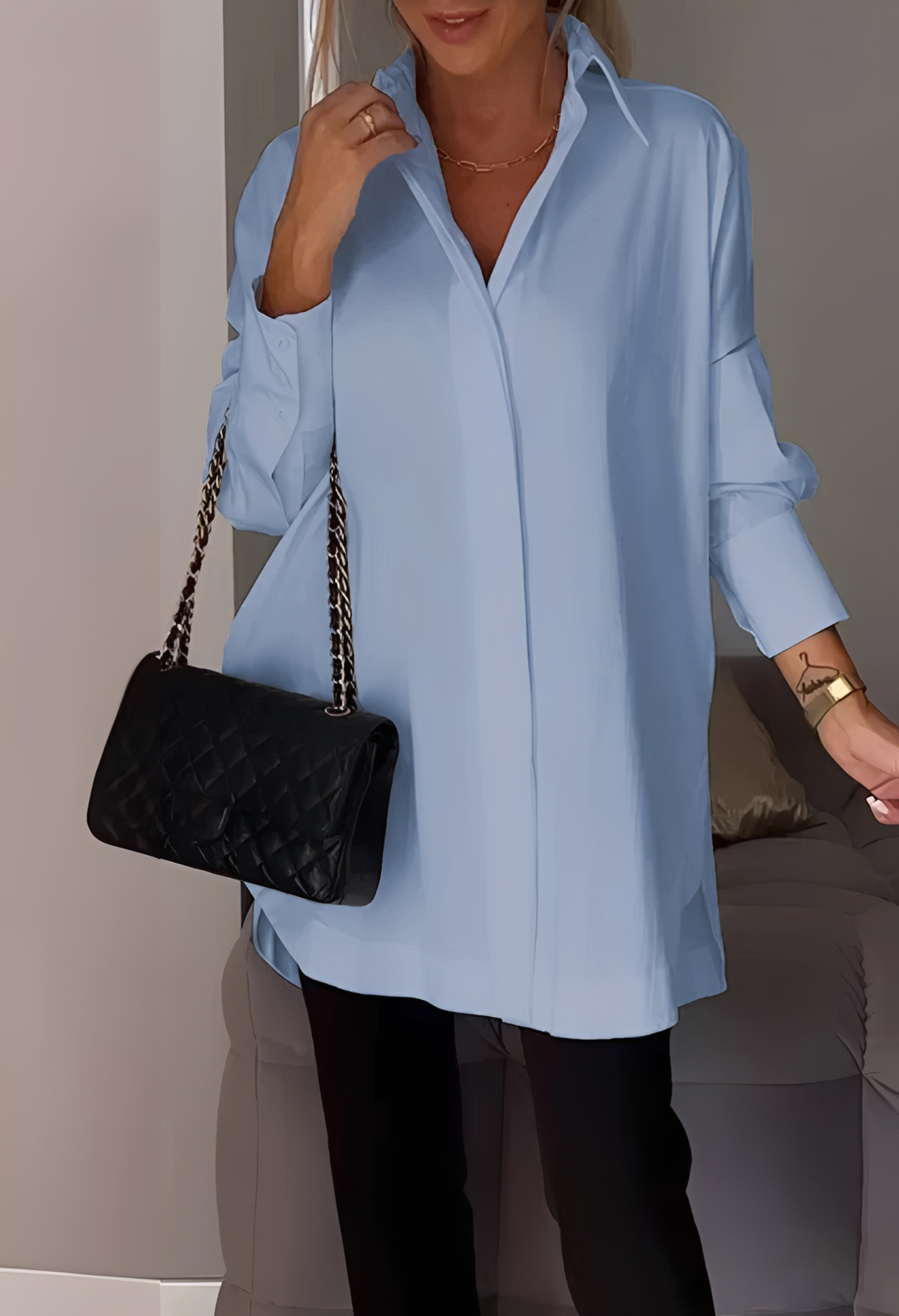 Lauren - Blouse chic à manches longues