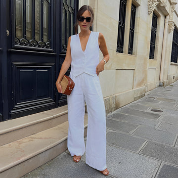 Relna - Set décontracté de gilet et pantalon