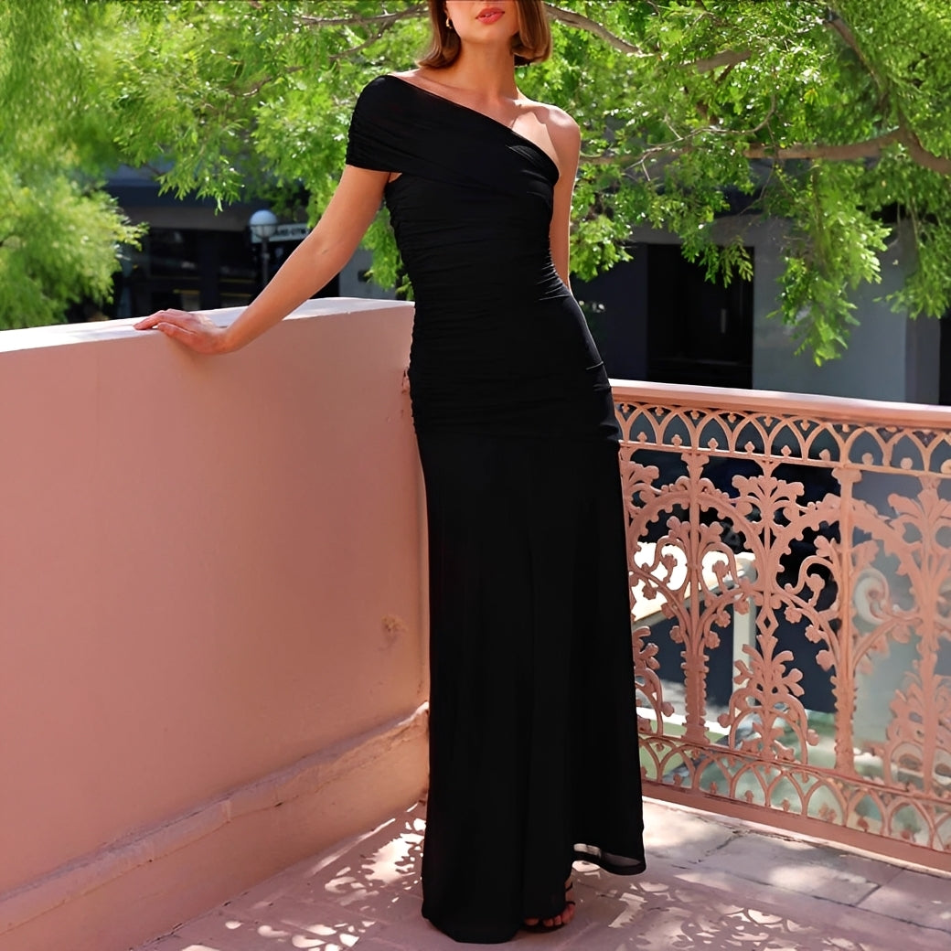 Marga - Robe Longue et Élégante à Épaules Dénudées