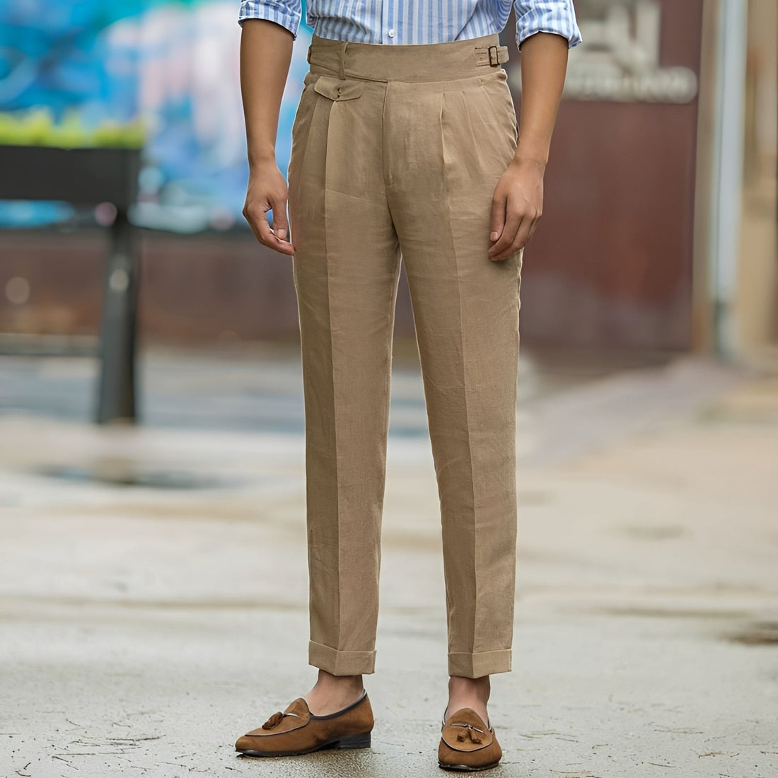 Randall - Pantalon élégant à taille haute