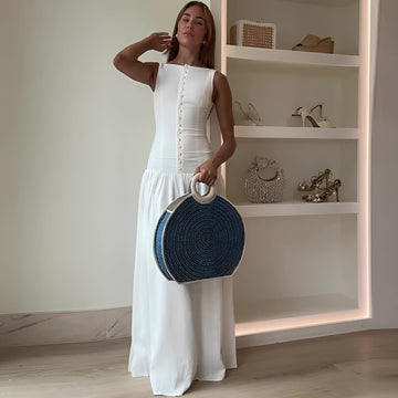 Marianne - Robe Maxi Élégante À Jupe Évasée