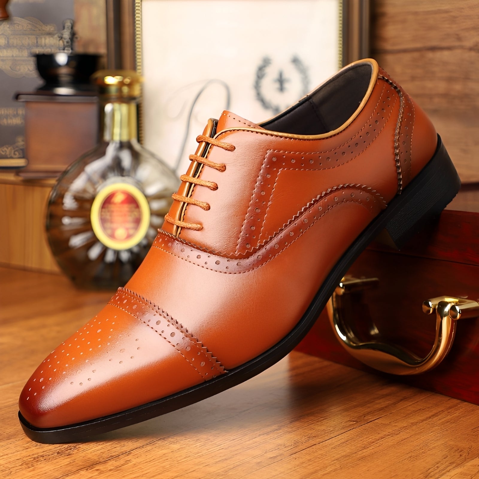 Ronan - Chaussures rétro à bouts pointus pour hommes