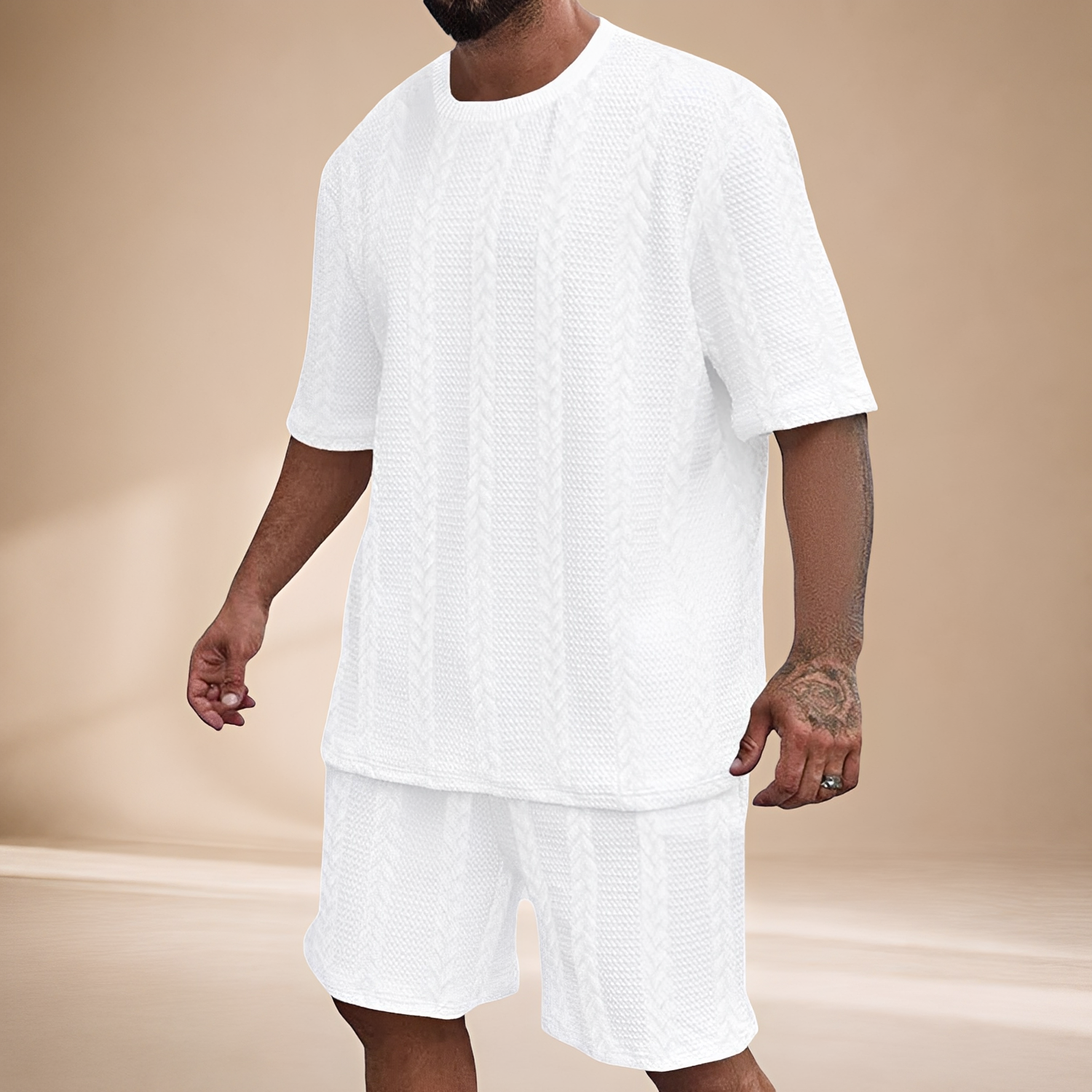 Johnston - Ensemble T-shirt et Shorts Larges