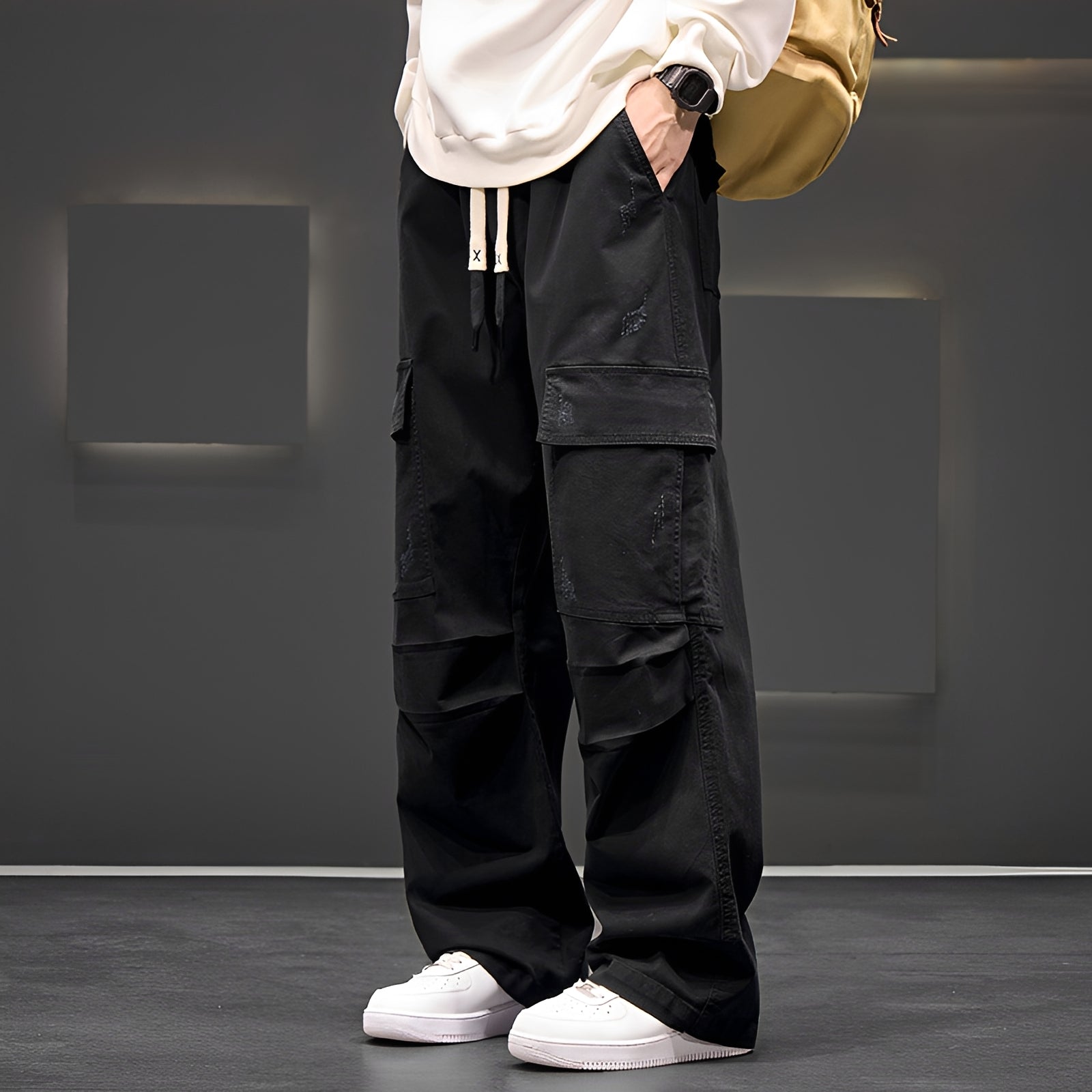 Brennan - Pantalon Cargo Large et Confortable