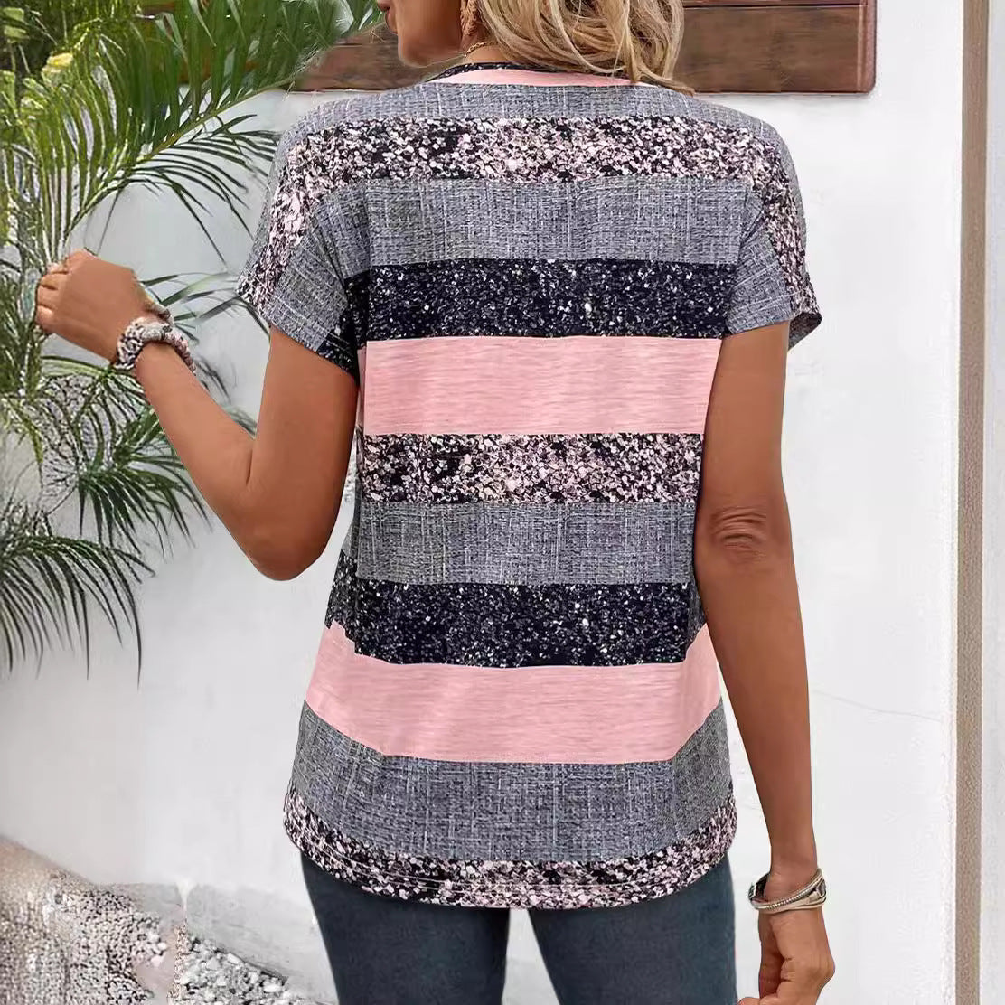 Poppie - Élégante Blouse à Rayures
