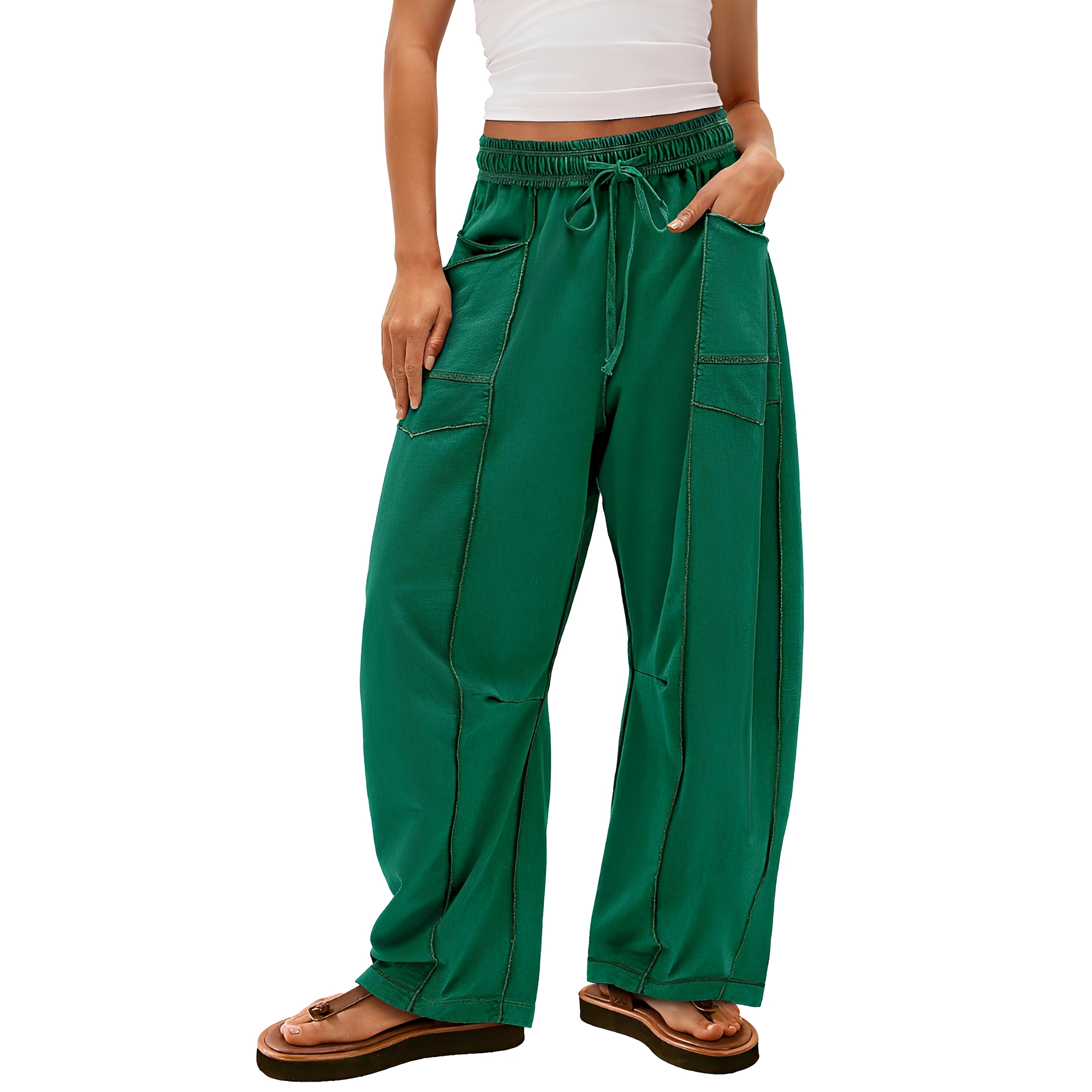 Marianne - Pantalon Ajusté Élégant