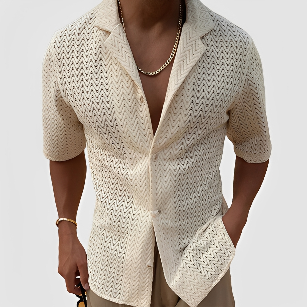 Bernie - Chemise d'été légère et aérée pour homme