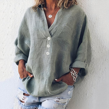 Sandra - Blouse ample à manches longues pour femmes