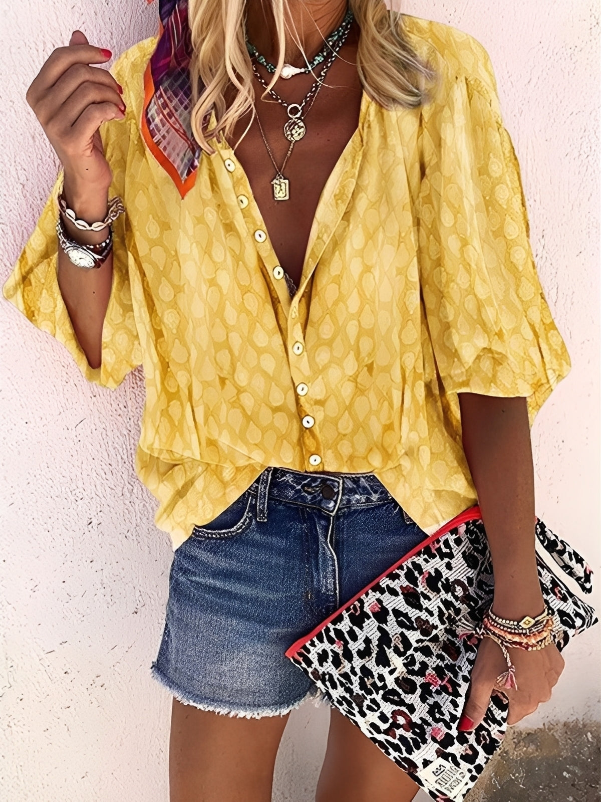 Jesse – Blouse femme – coupe ample et décontractée