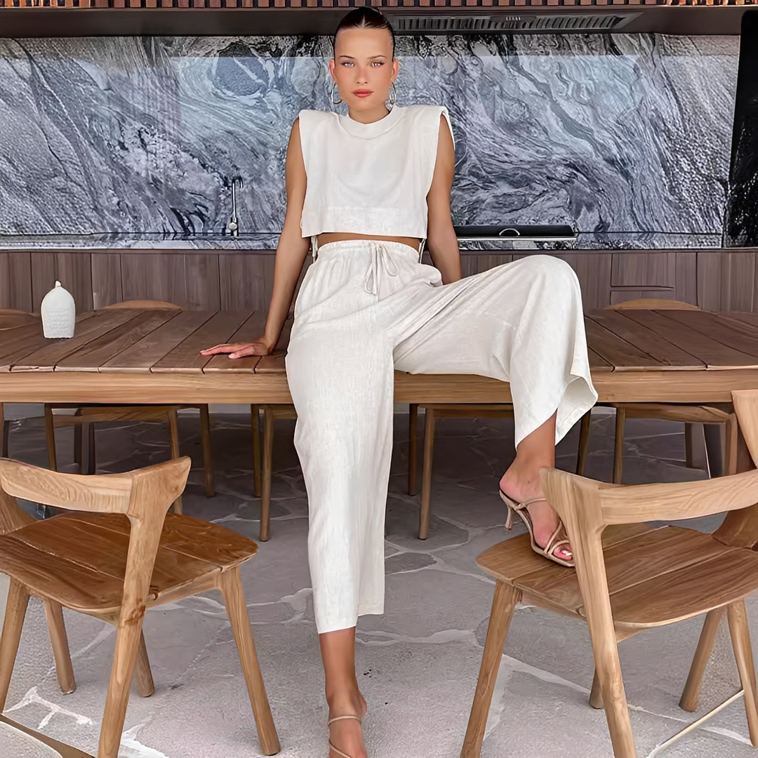 Meavel - Ensemble à la mode avec pantalon large et haut