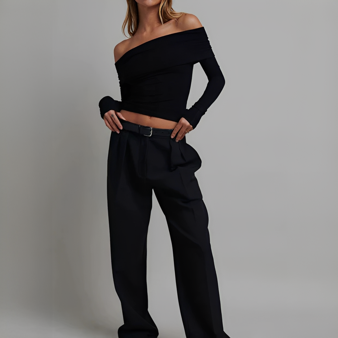 Kathryn - Top Chic Épaules Dénudées