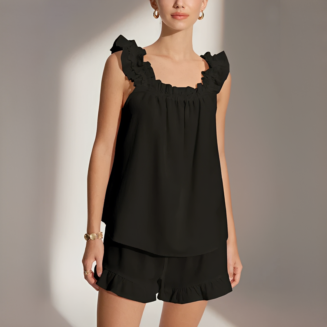 Marnie - Ensemble Short avec Volants