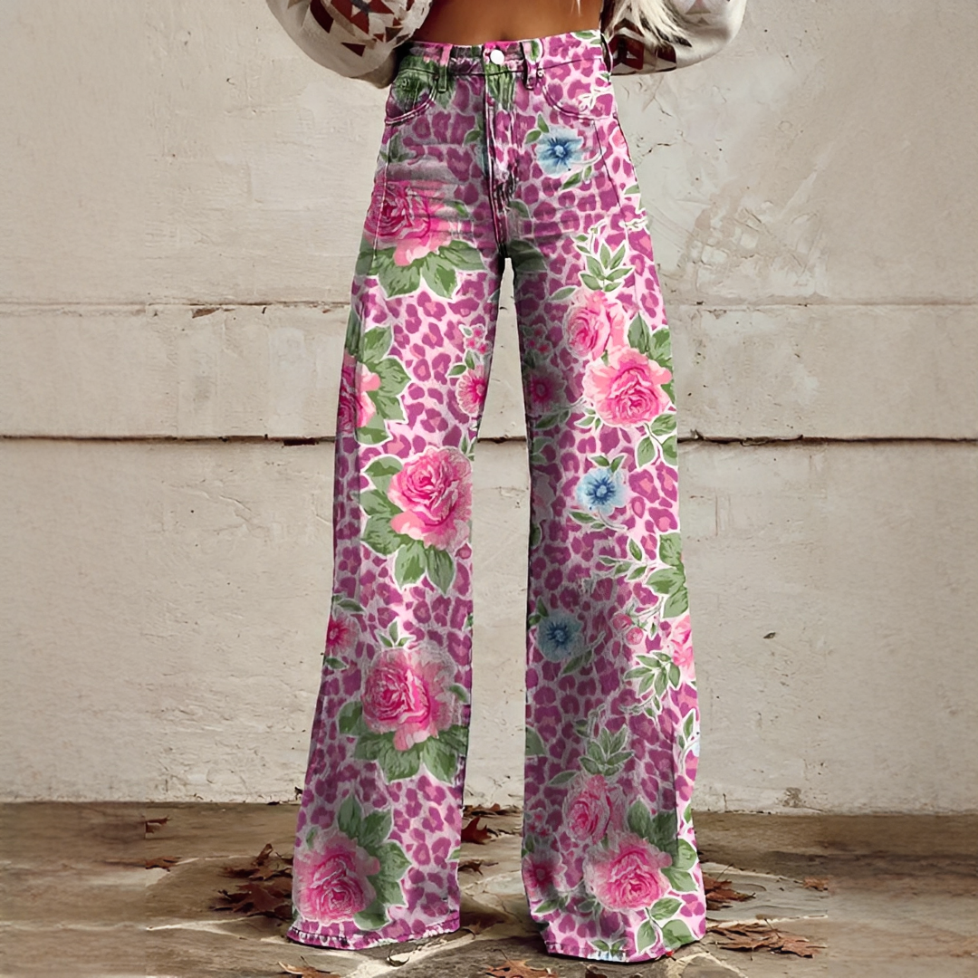 Shannon - Pantalon à Jambe Large Épuré