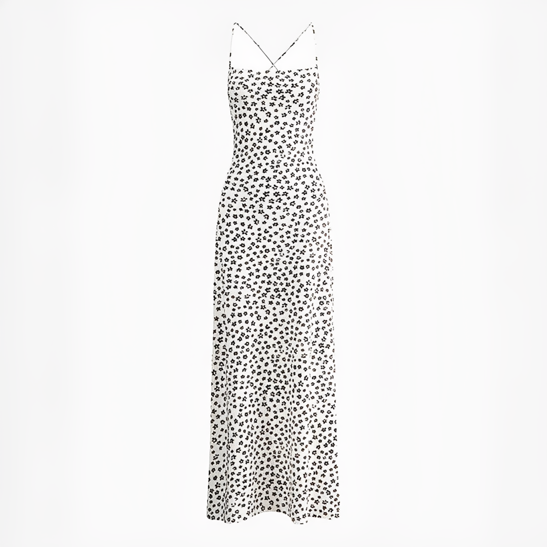 Emily - Robe longue fluide à bretelles