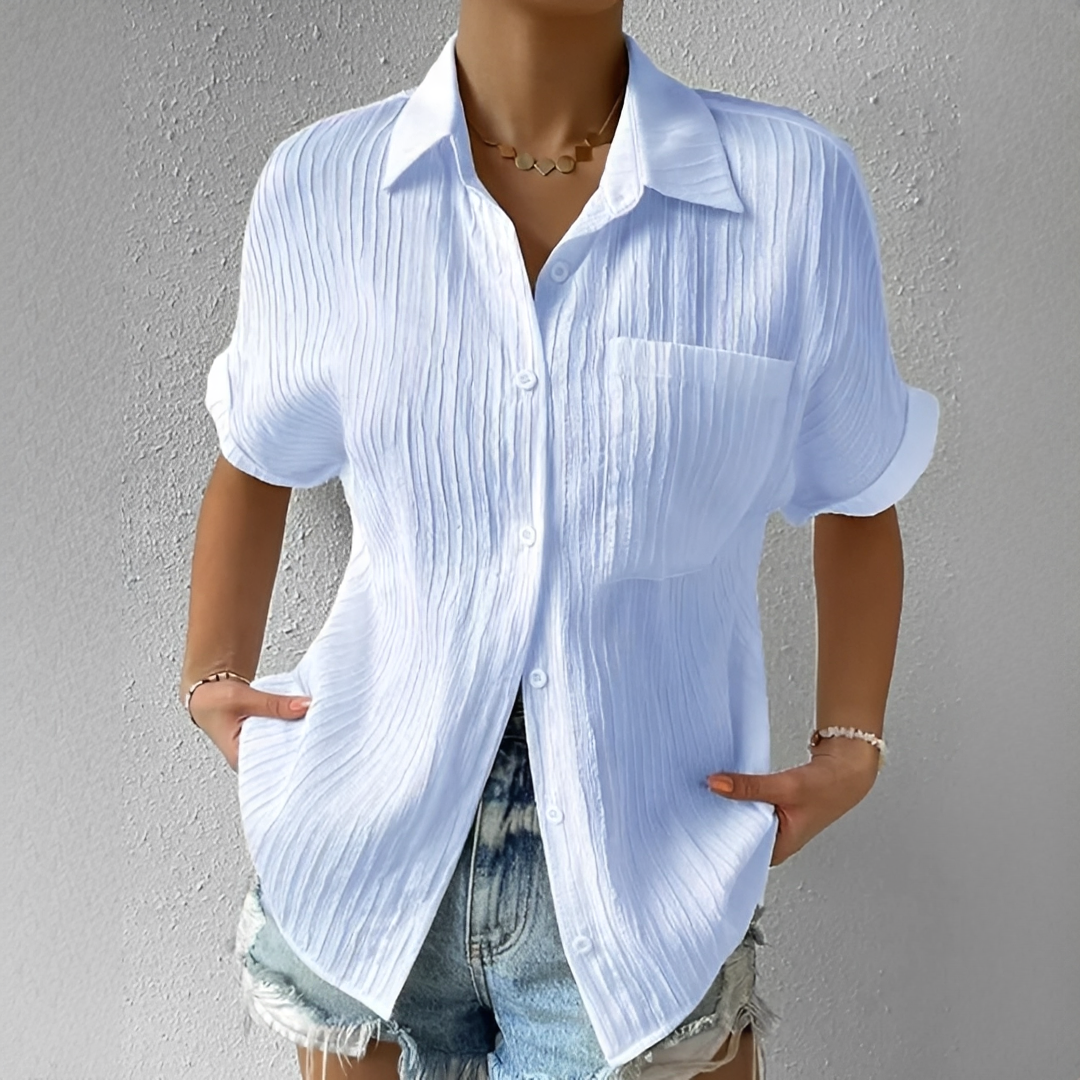 Jaime - Blouse Décontractée à Manches Courtes