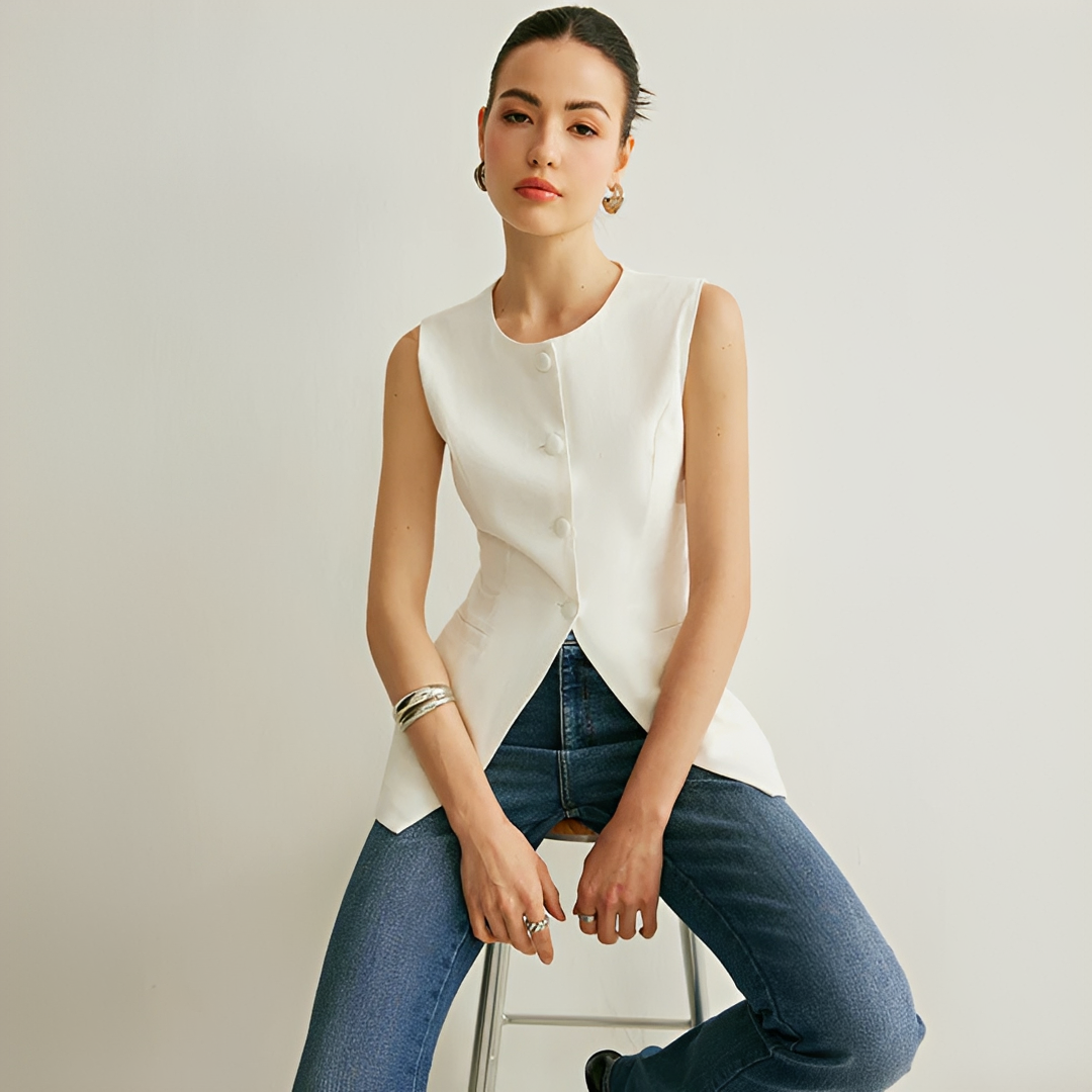 Nyla - Veste Élégante Sans Manches