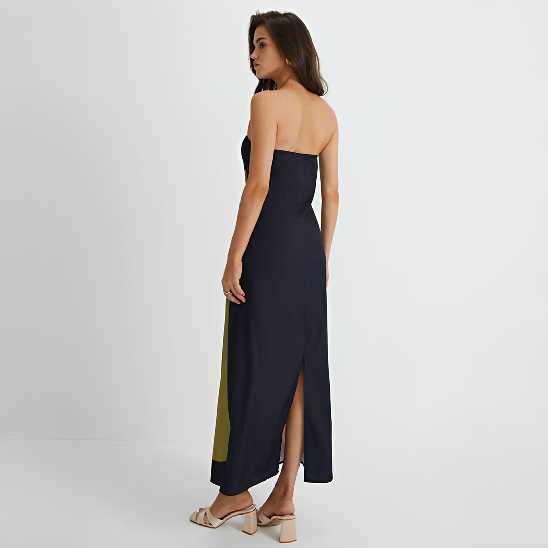 Delaney - Robe Chic à Fleurs Sans Bretelles