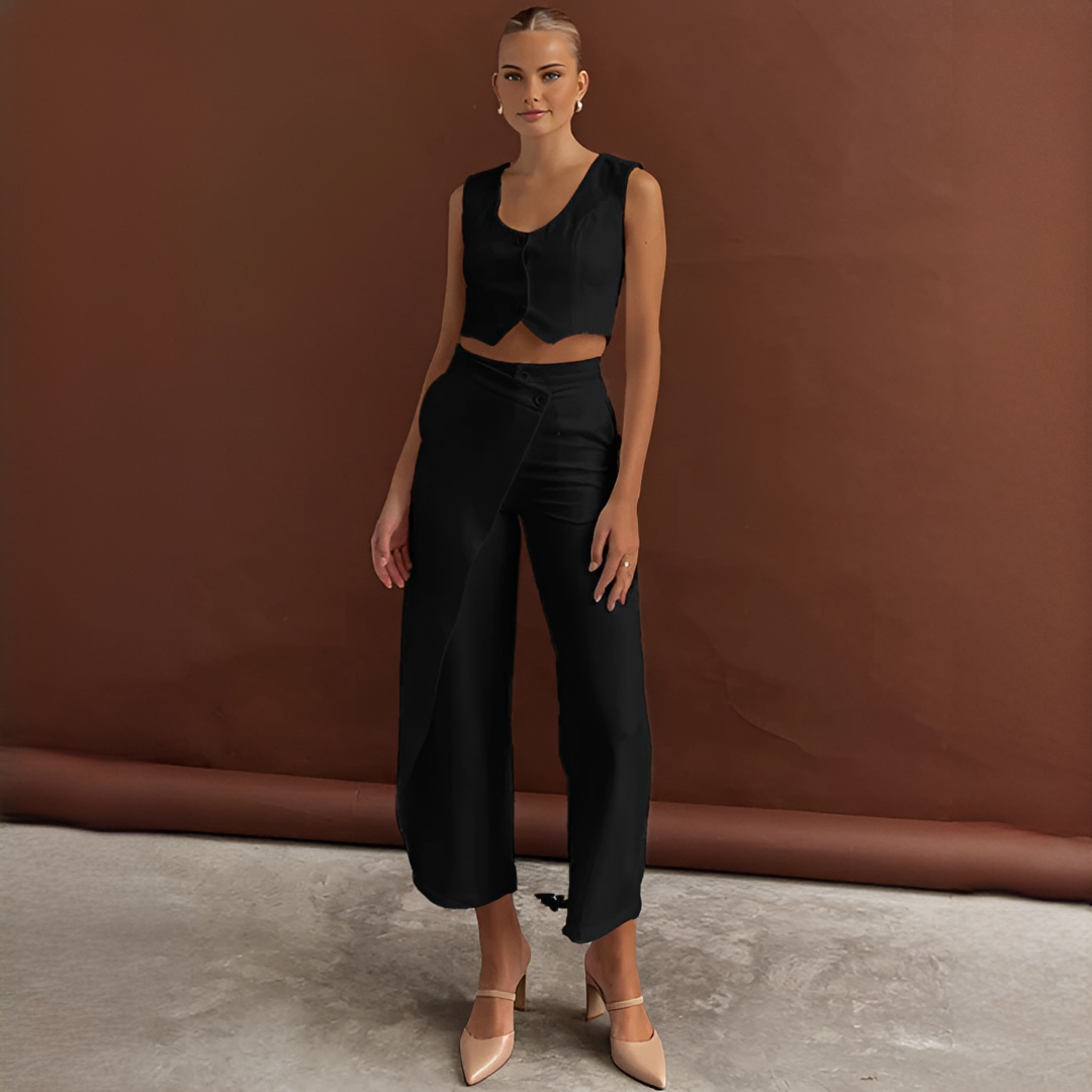 Agnes - Set Gilet et Pantalon à la Mode