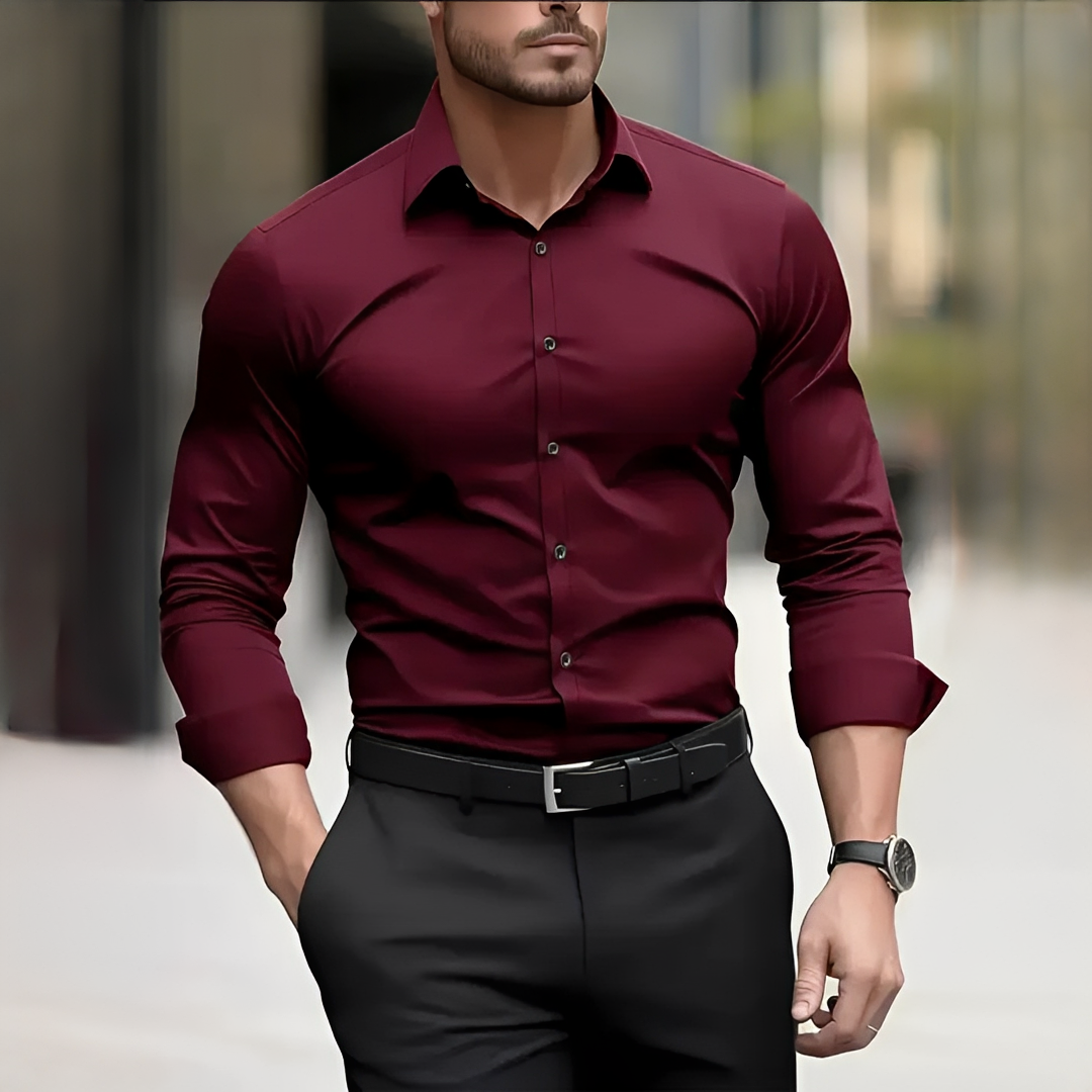 Kervan - Chemise homme manches longues et aérée