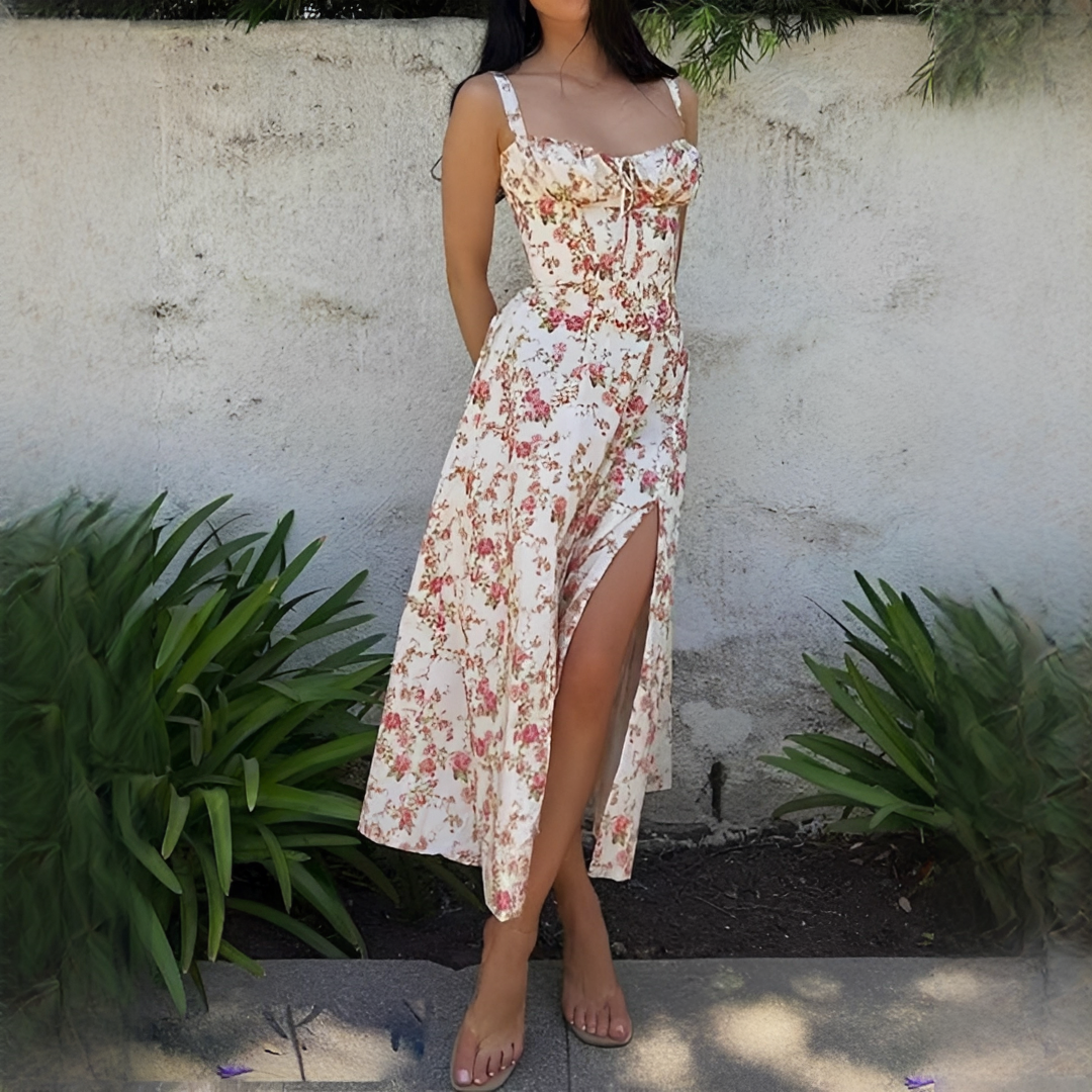 Quinny - Robe midi à fleurs