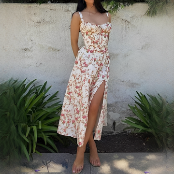 Quinny - Robe midi à fleurs