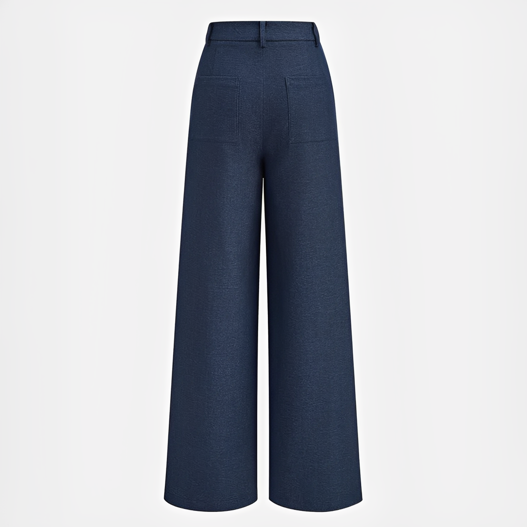 Odessa - Pantalon Large Plissé Casual