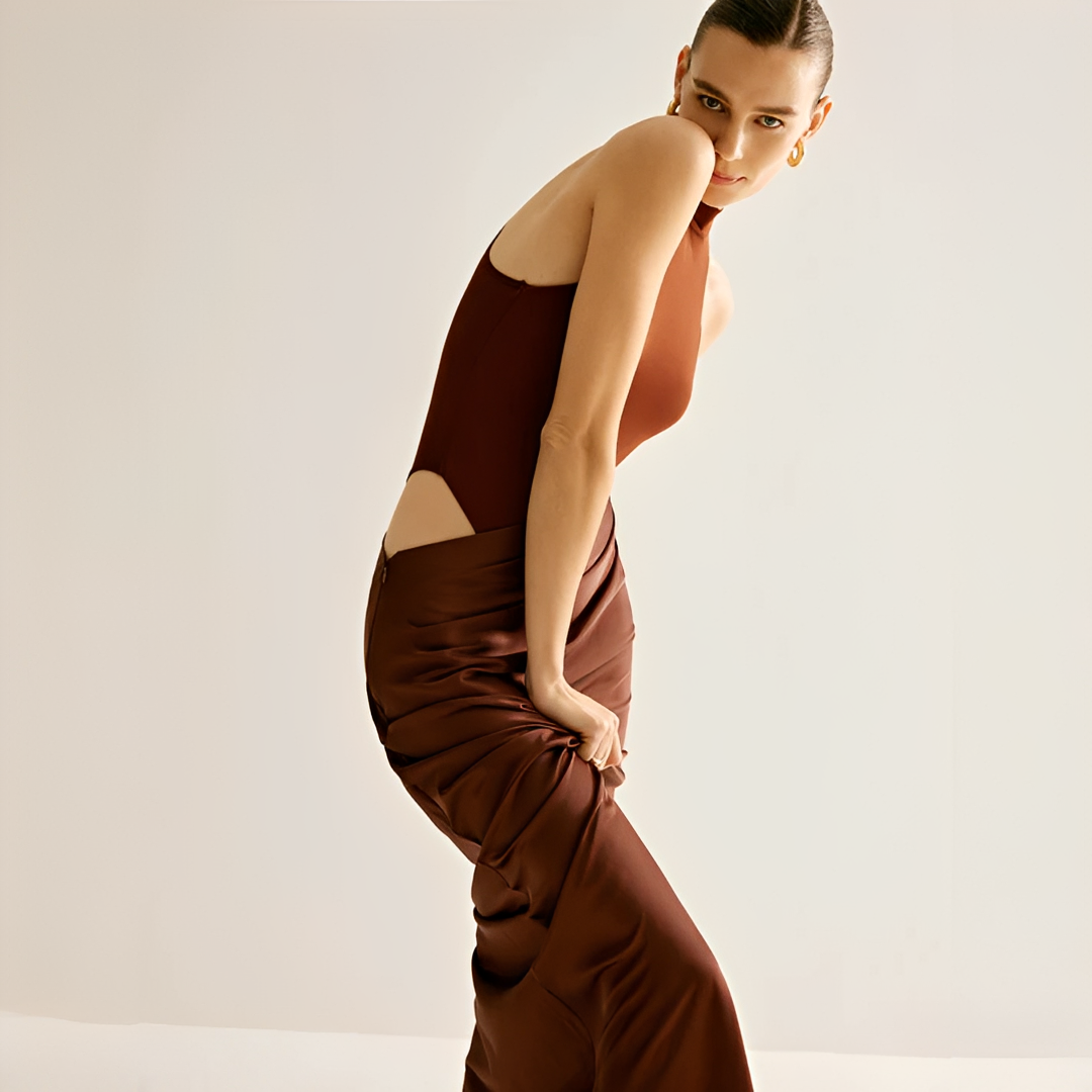 Shyanne - Robe Maxi Ajustée et Élégante