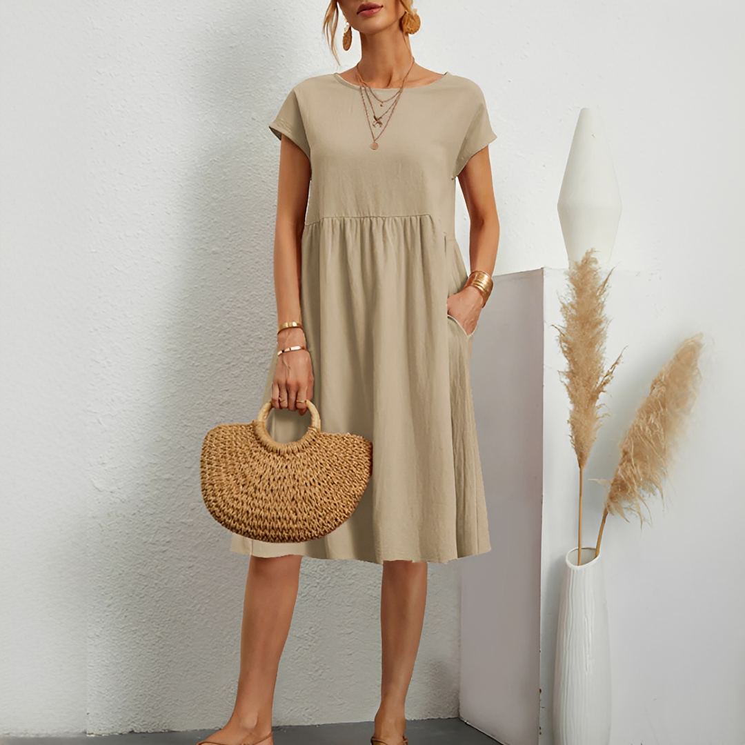 Evalyn - Robe midi raffinée