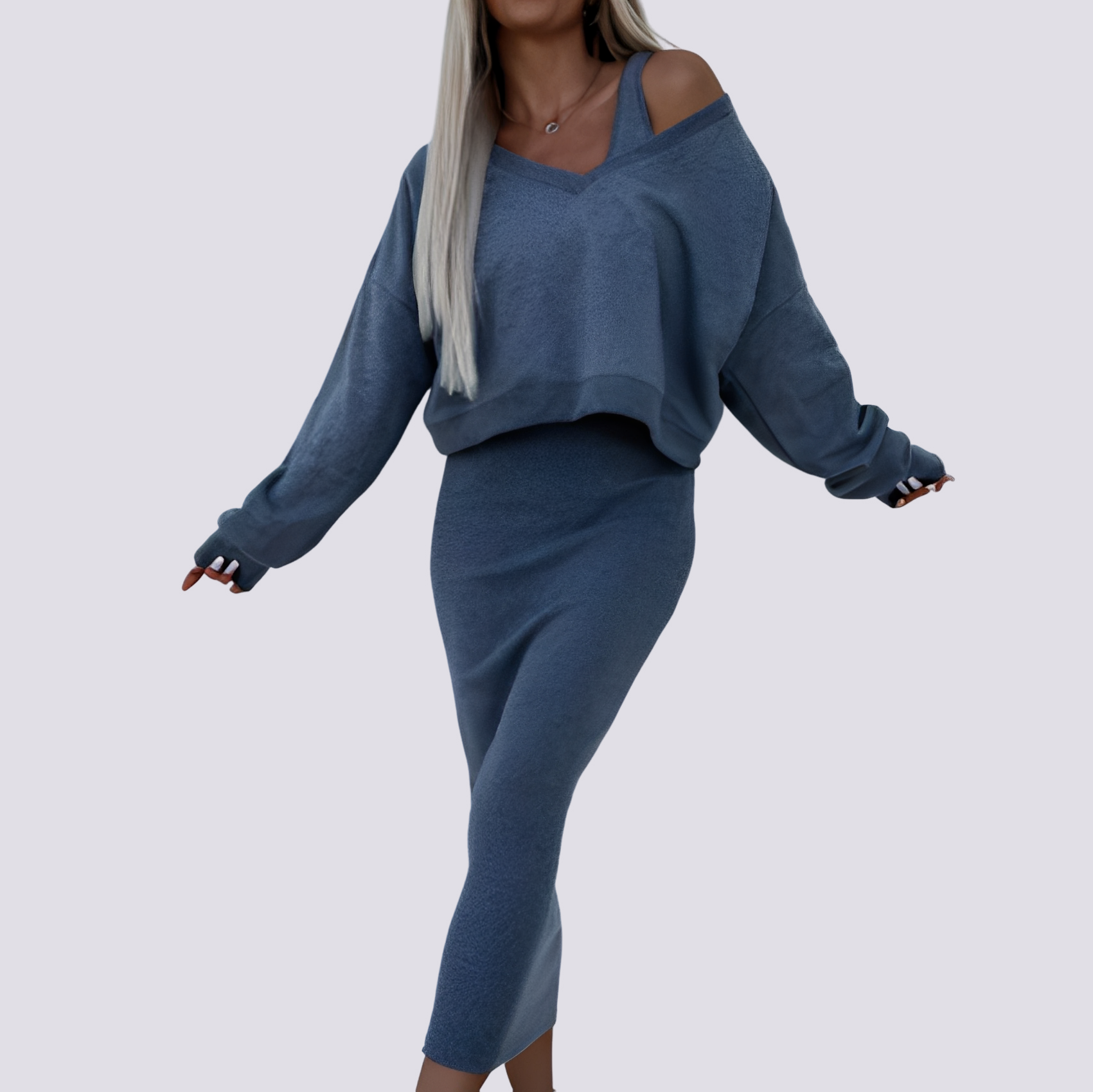 Elsie - Tenue chic en robe deux pièces