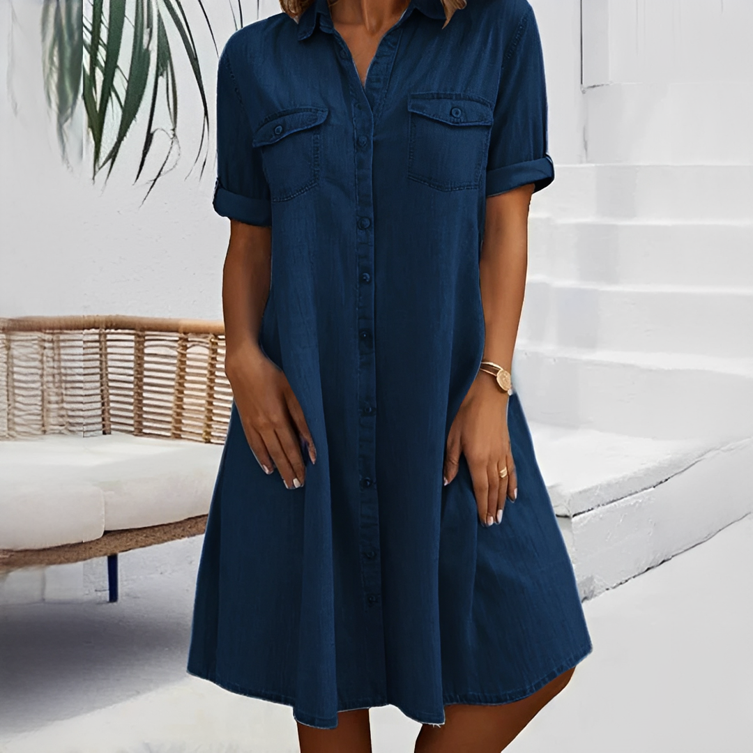 Naomi - Petite robe décontractée avec boutons