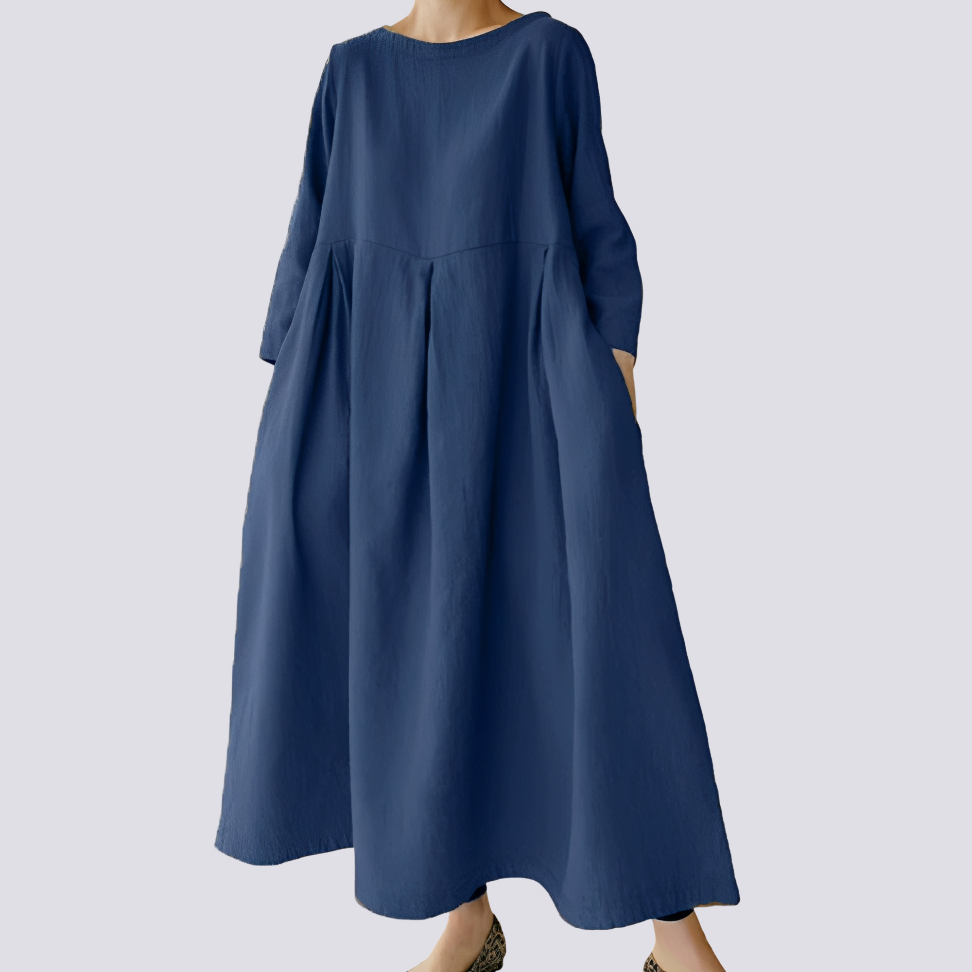 Veronica - Robe quotidienne avec poches pour femmes