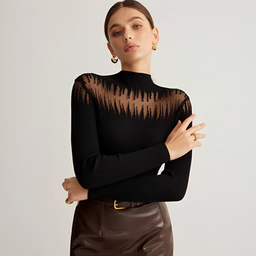 Tania - Blouse Élégante à Manches Longues
