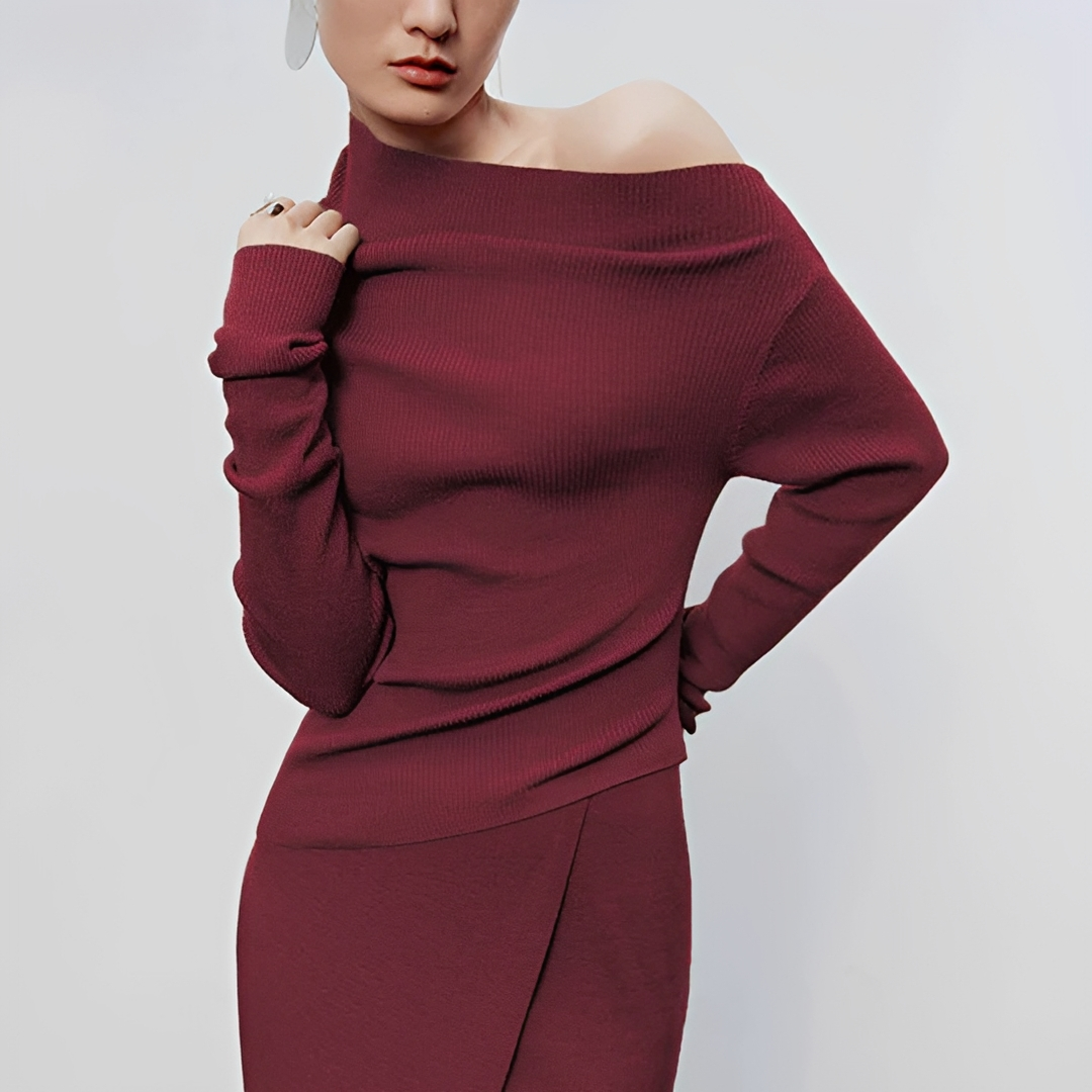 Larissa - Top Long à Coupe Asymétrique