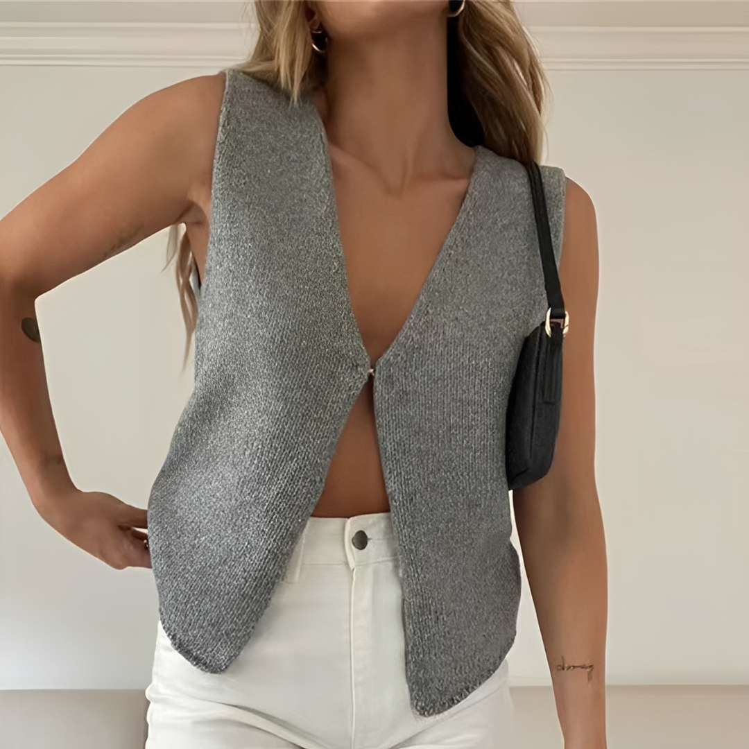 Ellaine - Veste Sans Manches Élégante