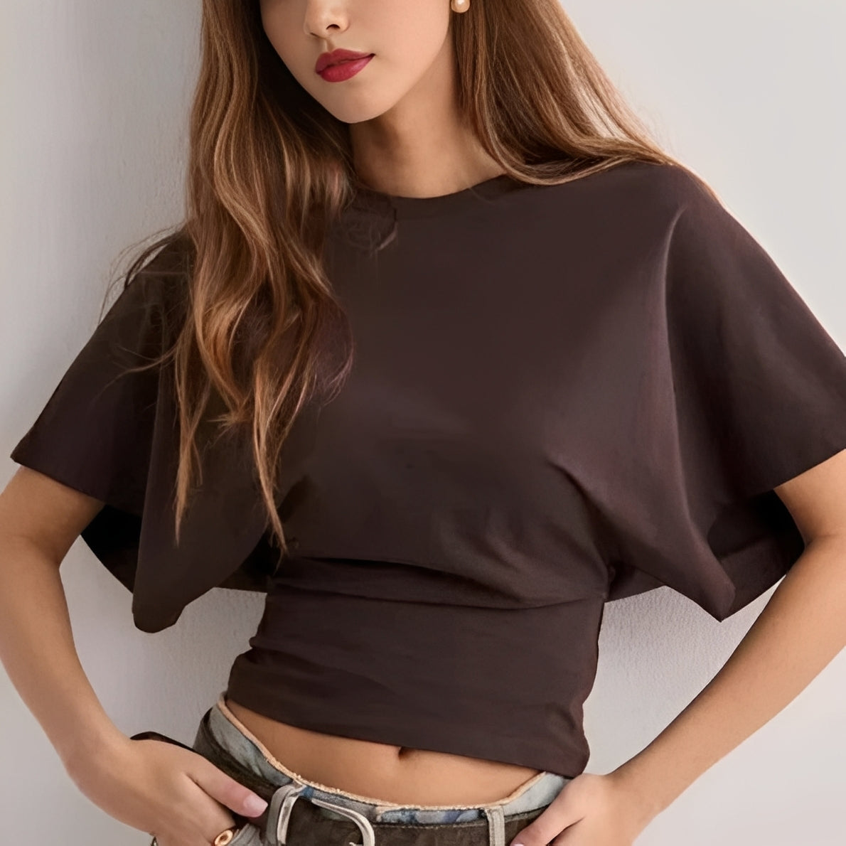 Maggy - T-shirt Chic avec Manches Larges