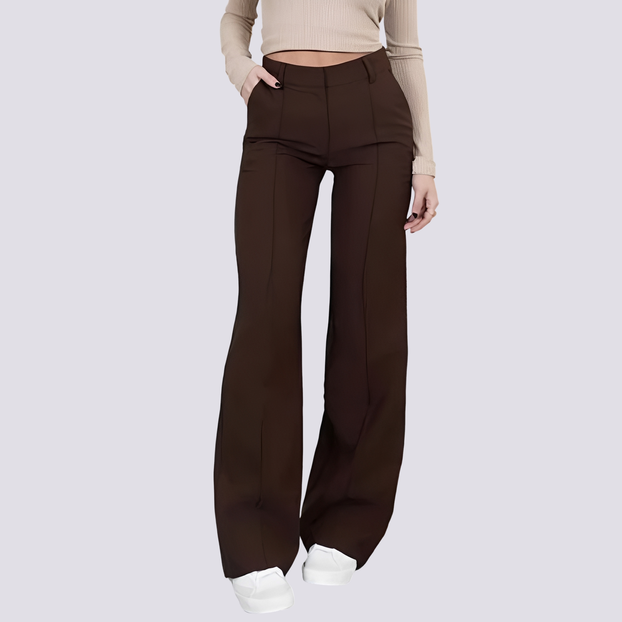 Herbie - Pantalon Décontracté Taille Haute