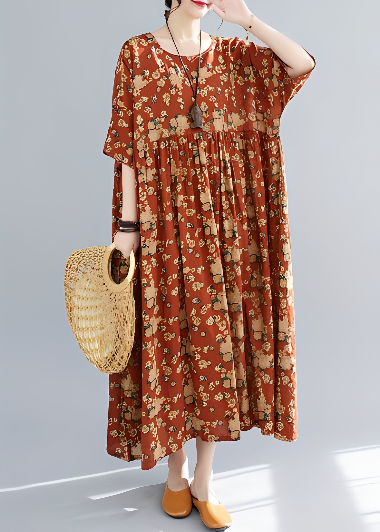 Mariam - Robe chic et large à ourlet généreux pour femmes