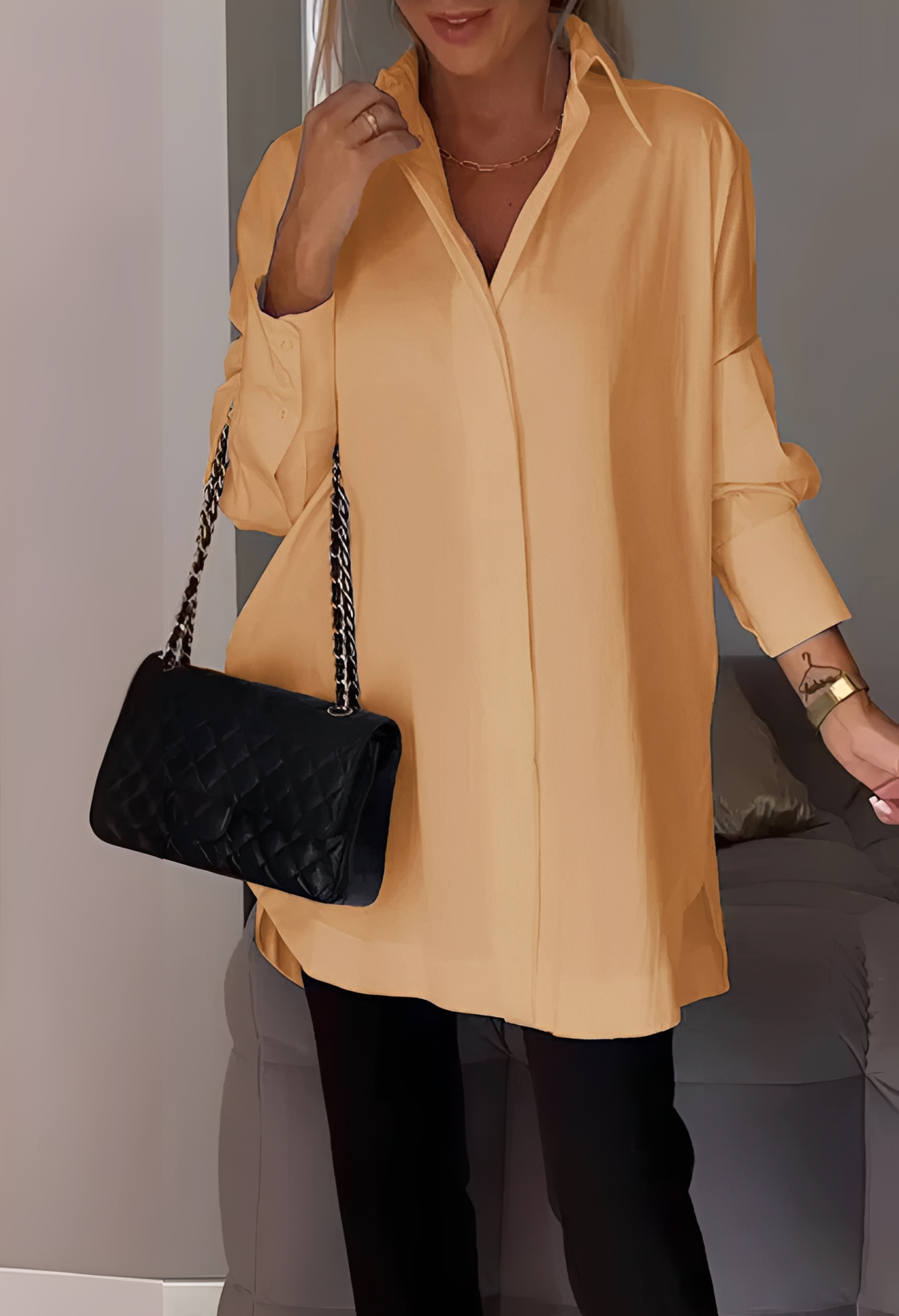 Lauren - Blouse chic à manches longues